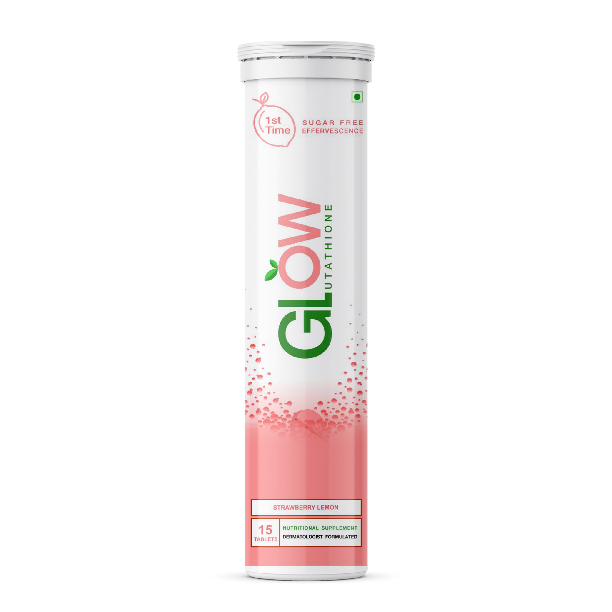 Glow Glutathione</br>2 in 1 L-Glutathione 500mg + Vitamin C 1000mg- 15  Effervescent Tablets