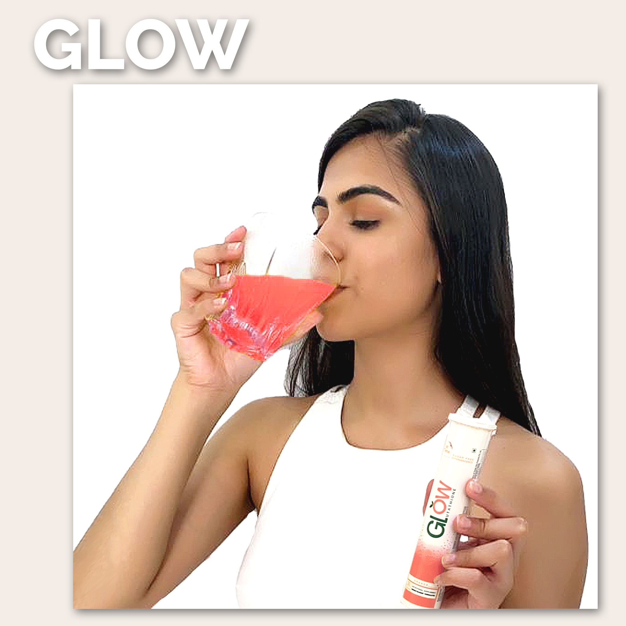 Glow Glutathione</br>2 in 1 L-Glutathione 500mg + Vitamin C 1000mg- 15  Effervescent Tablets